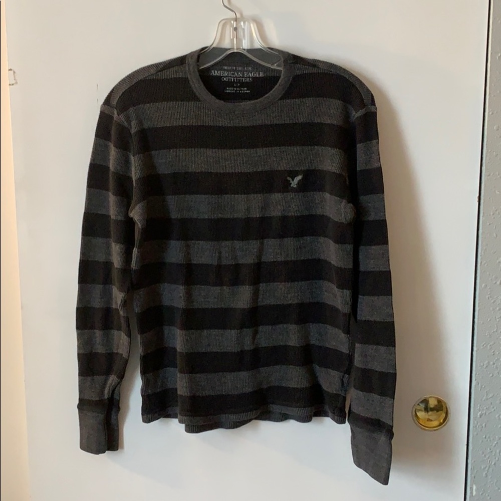 American Eagle Striped Thermal Top